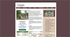 Desktop Screenshot of cedargateapts.com