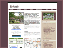 Tablet Screenshot of cedargateapts.com